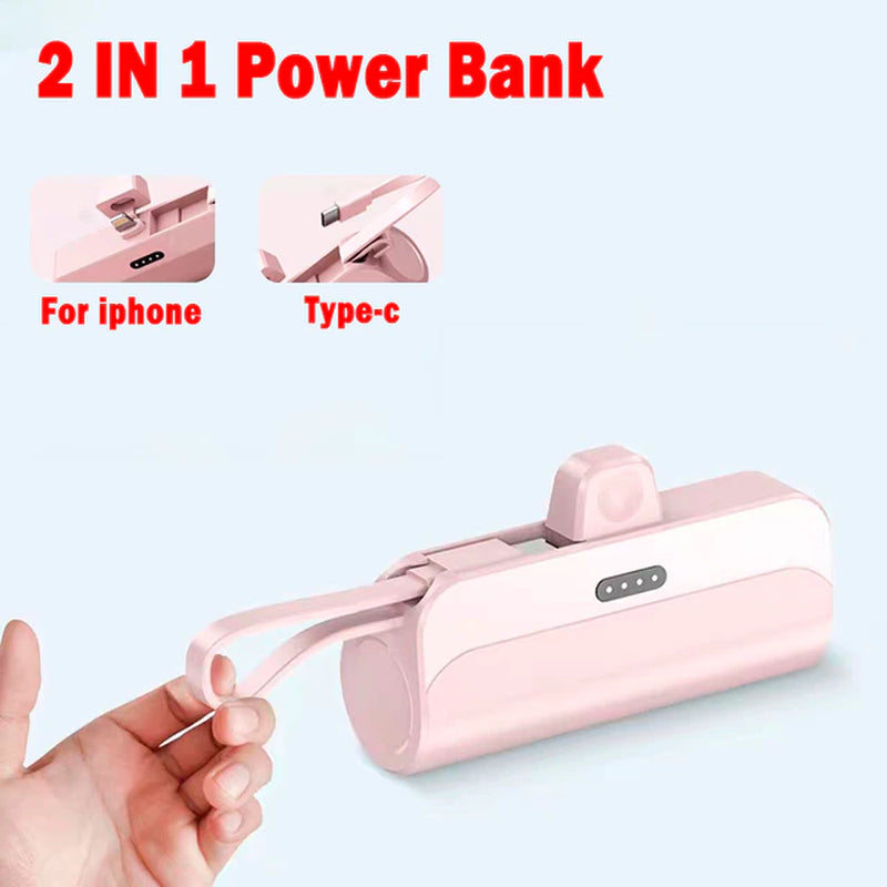 10000Mah Mini Portable Power Bank External Battery Plug Play Power Bank Type C Fast Effective Charger for Iphone Samsung Huawei