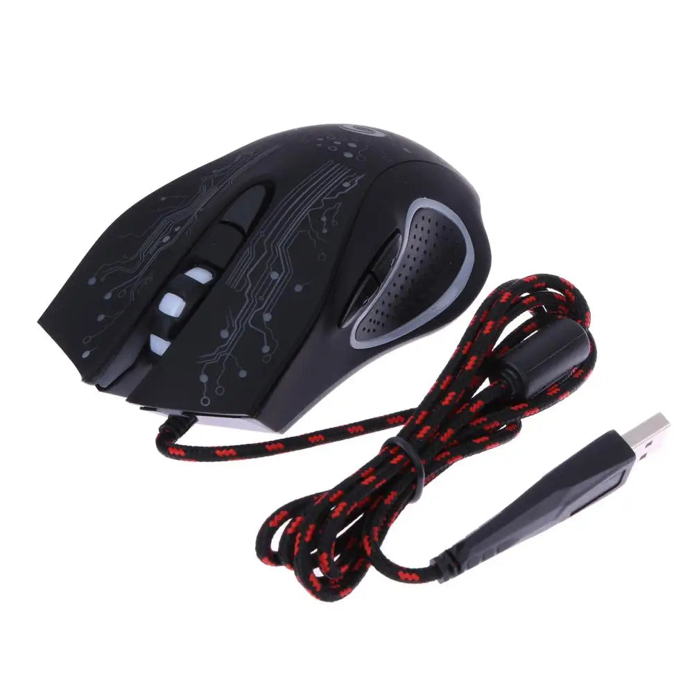 5500DPI USB Wired Gaming Mouse Adjustable 7 Buttons LED Backlit Professional Gamer Mice Ergonomic Computer Mouse for PC Laptop