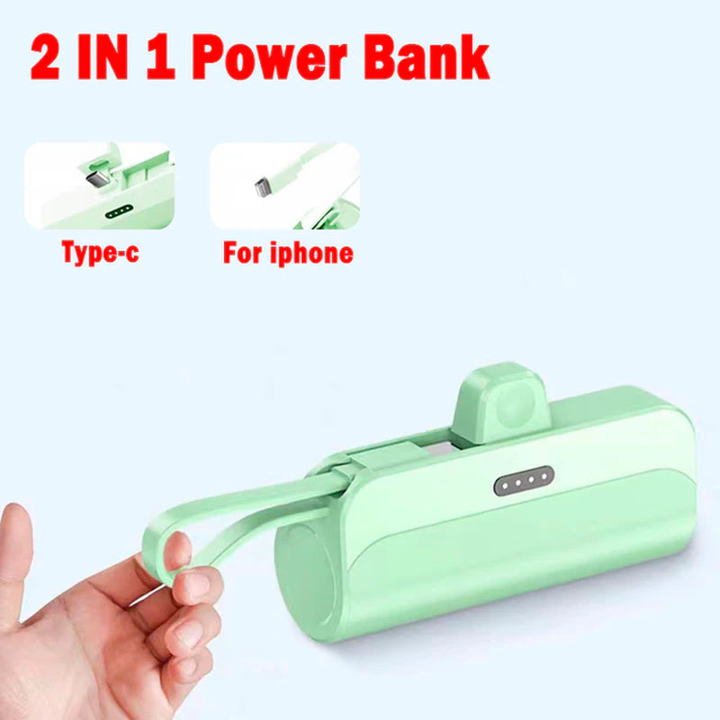 10000Mah Mini Portable Power Bank External Battery Plug Play Power Bank Type C Fast Effective Charger for Iphone Samsung Huawei