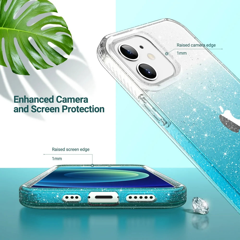 Iphone 12 Case, Iphone 12 Pro Case, Anti-Scratch Shockproof Bumper Slim Phone Case for Apple Iphone 12 / 12 Pro, Sky Blue