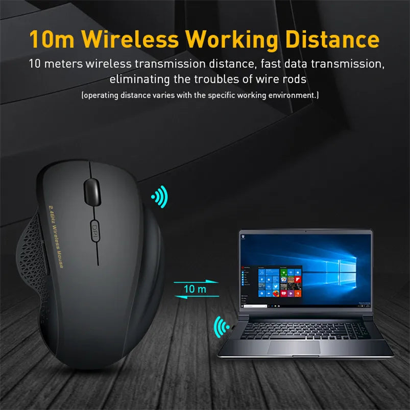 Wireless Mouse USB Computer Mouse Silent Ergonomic Mouse 2000 DPI Optical Mause Gamer Noiseless Mice Wireless for PC Laptop