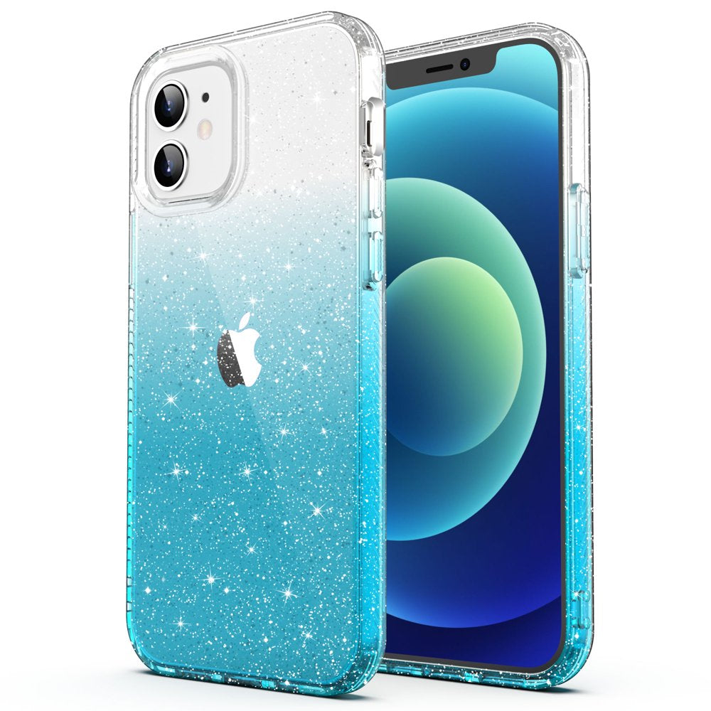 Iphone 12 Case, Iphone 12 Pro Case, Anti-Scratch Shockproof Bumper Slim Phone Case for Apple Iphone 12 / 12 Pro, Sky Blue